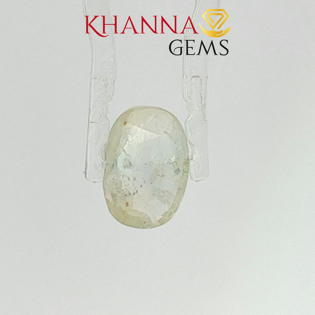 3.69/CT Natural Yellow Sapphire with Govt Lab Certificate-3411D11886