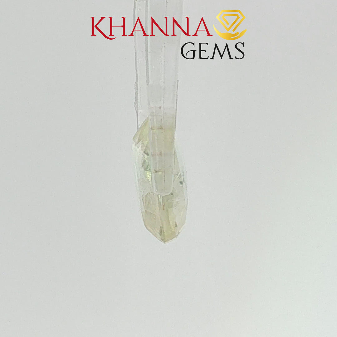 3.69/CT Natural Yellow Sapphire with Govt Lab Certificate-3411D11886