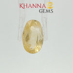 Load image into Gallery viewer, 6.67/CT  Natural Yellow Sapphire With Govt Lab Certificate-3465D12039