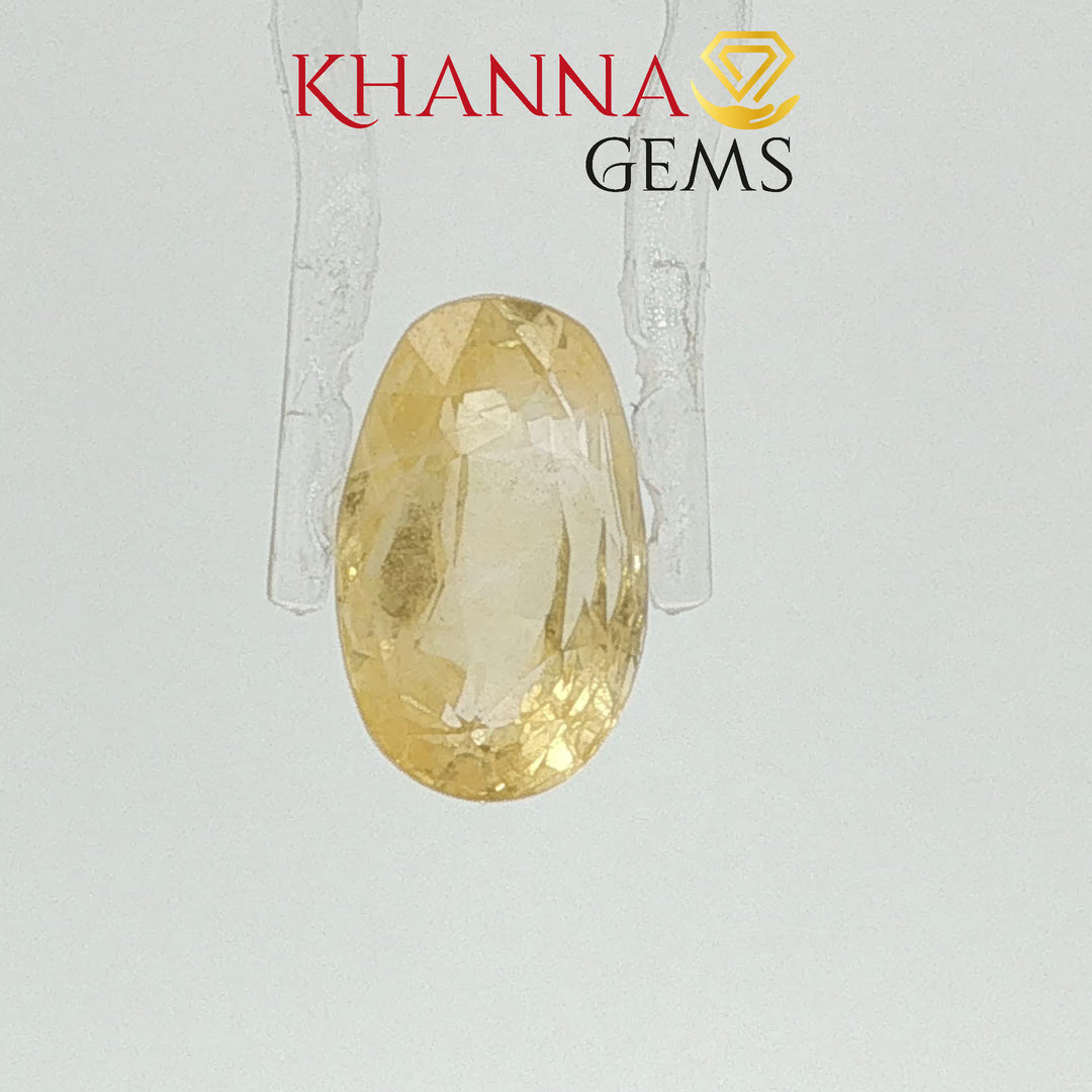 6.67/CT  Natural Yellow Sapphire With Govt Lab Certificate-3465D12039