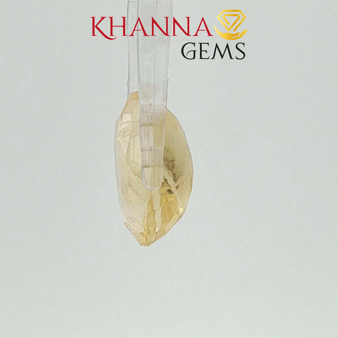 6.67/CT  Natural Yellow Sapphire With Govt Lab Certificate-3465D12039