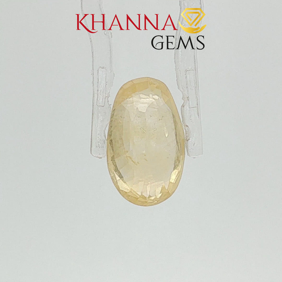 6.67/CT  Natural Yellow Sapphire With Govt Lab Certificate-3465D12039
