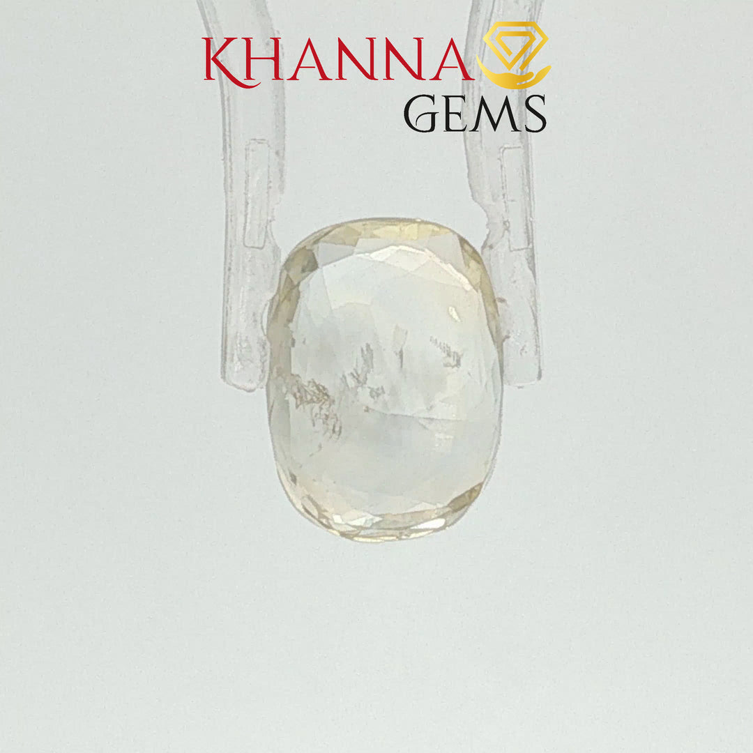5.84/CT Natural Yellow Sapphire with Govt Lab Certificate-4005D14377