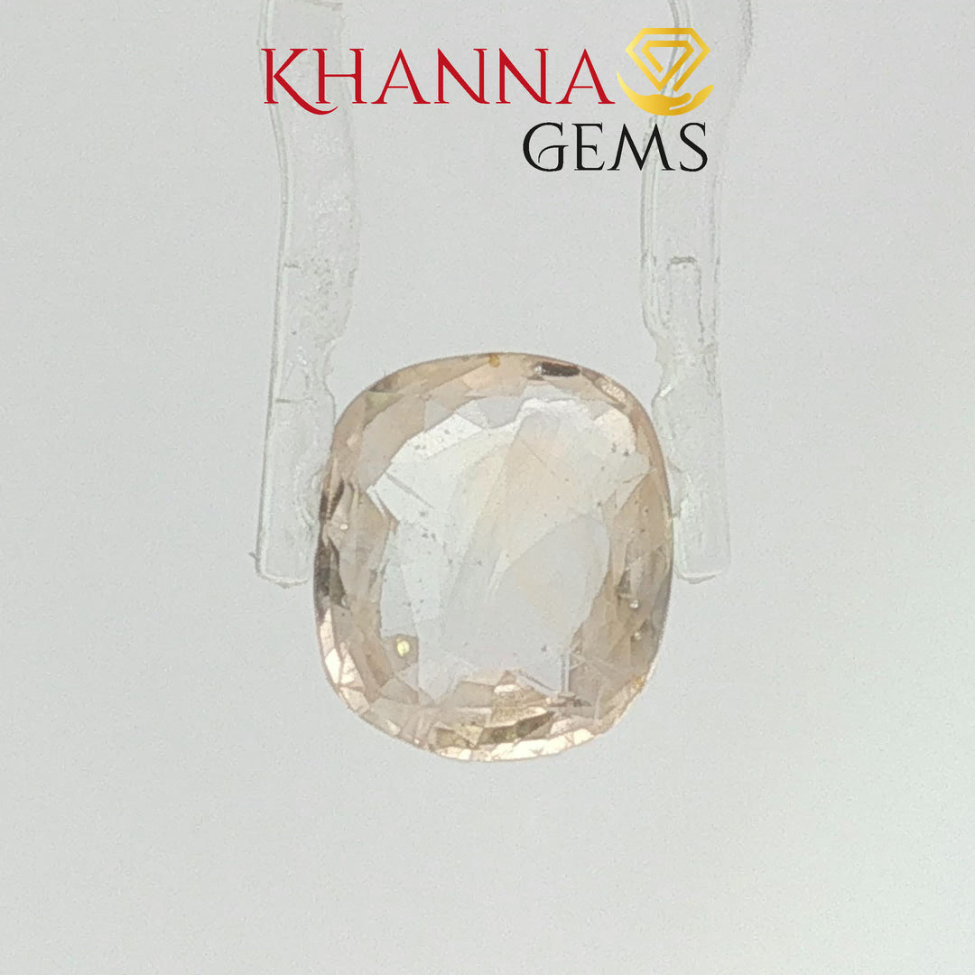 5.87/CT Natural Yellow Sapphire with Govt Lab Certificate-