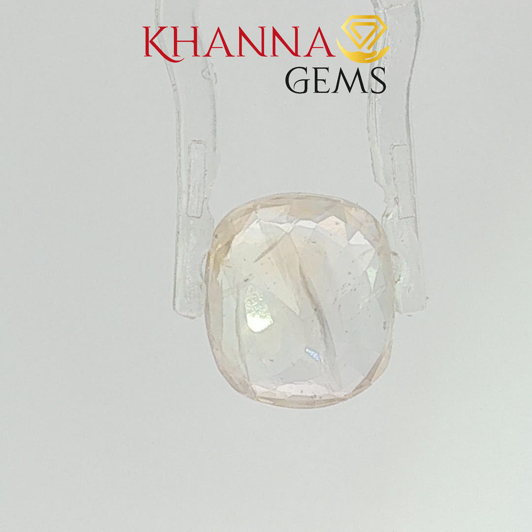 5.87/CT Natural Yellow Sapphire with Govt Lab Certificate-