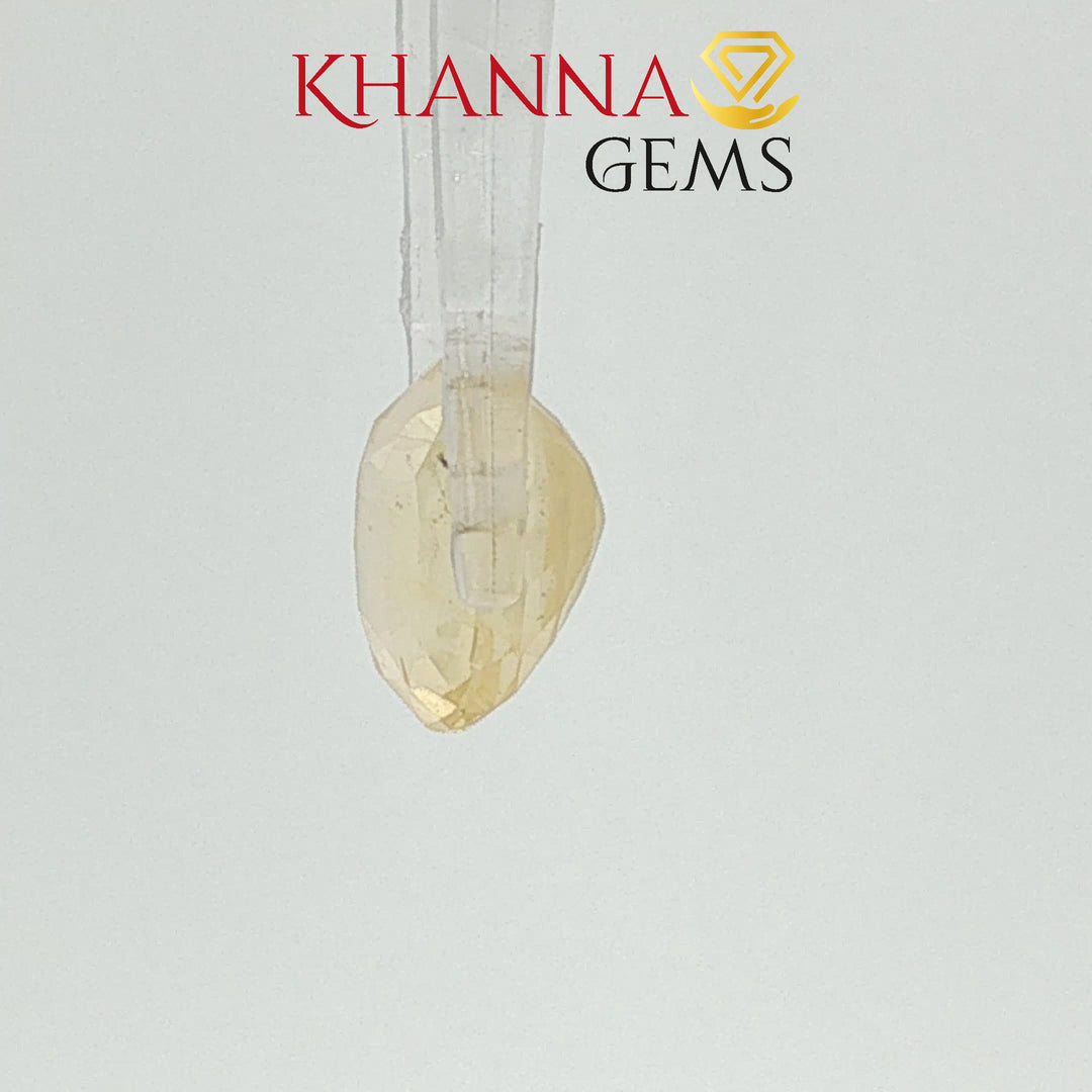3.80/CT Natural Yellow Sapphire with Govt Lab Certificate-4444D16127