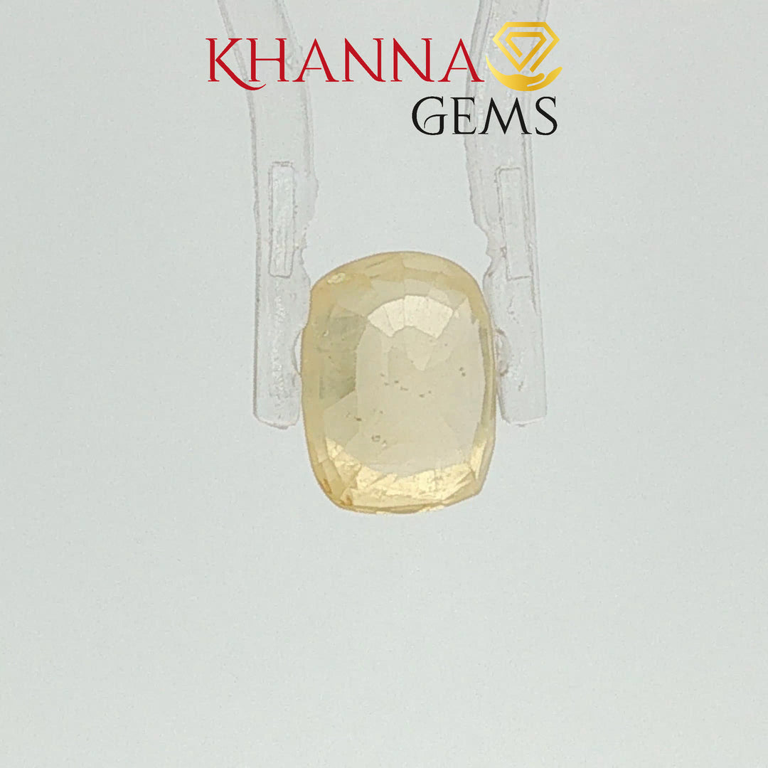 3.80/CT Natural Yellow Sapphire with Govt Lab Certificate-4444D16127