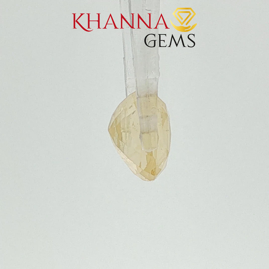 3.80/CT Natural Yellow Sapphire with Govt Lab Certificate-4444D16127
