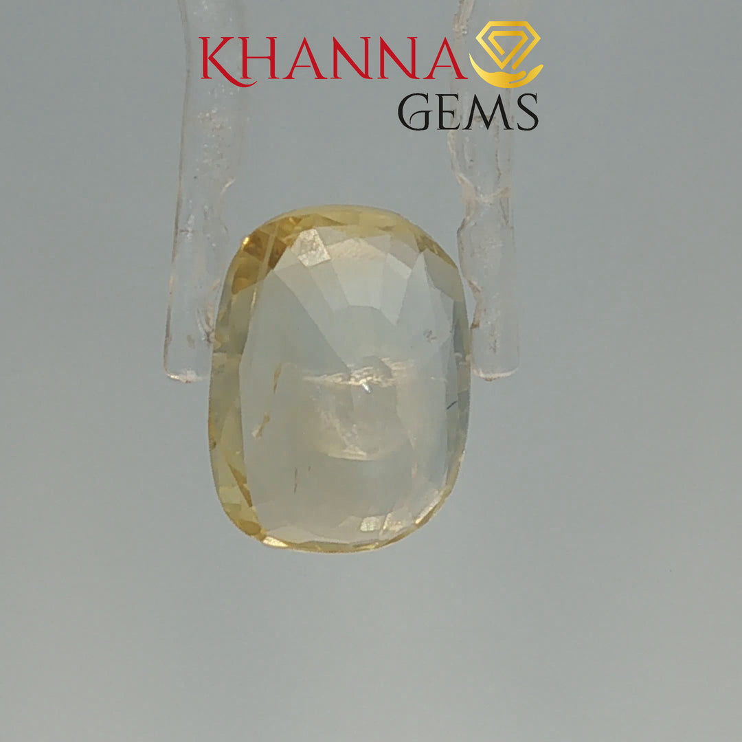 5.72/CT Natural Yellow Sapphire with Govt Lab Certificate-68513