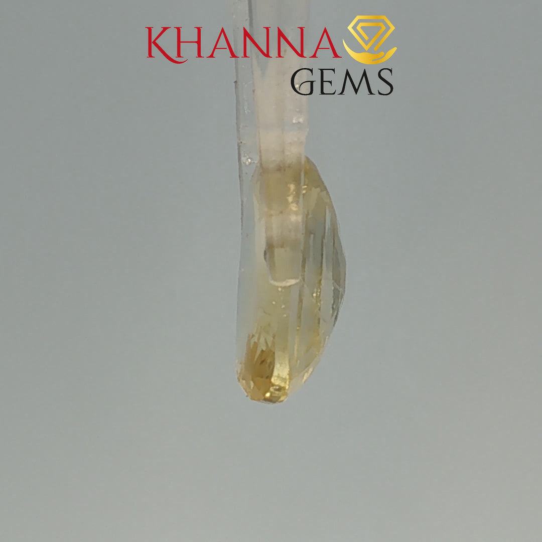 5.72/CT Natural Yellow Sapphire with Govt Lab Certificate-68513