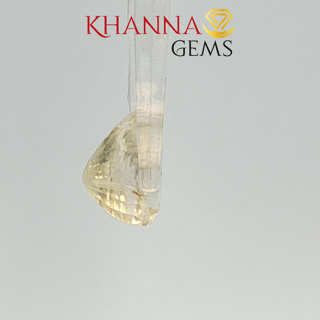 4.54/CT Natural yellow sapphire with Govt Lab Certificate-68771