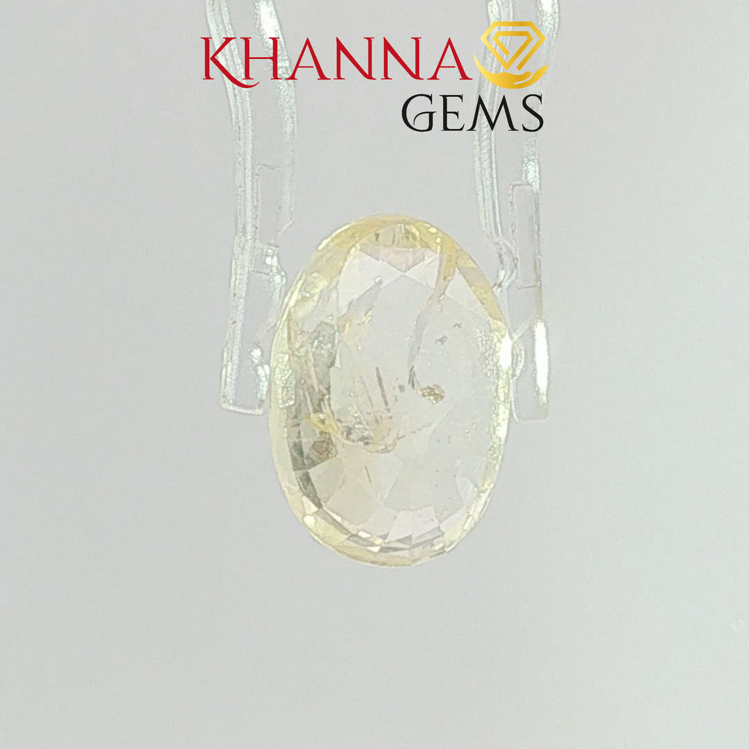 7.21/CT  Natural Yellow Sapphire with Govt Lab Certificate-6897D26848
