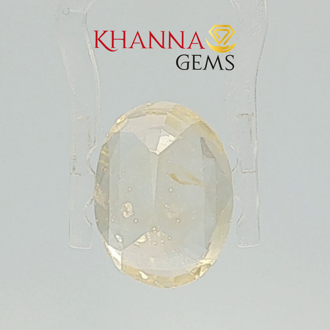 6.32/CT Natural Yellow Sapphire With Govt Lab Certificate (56610)