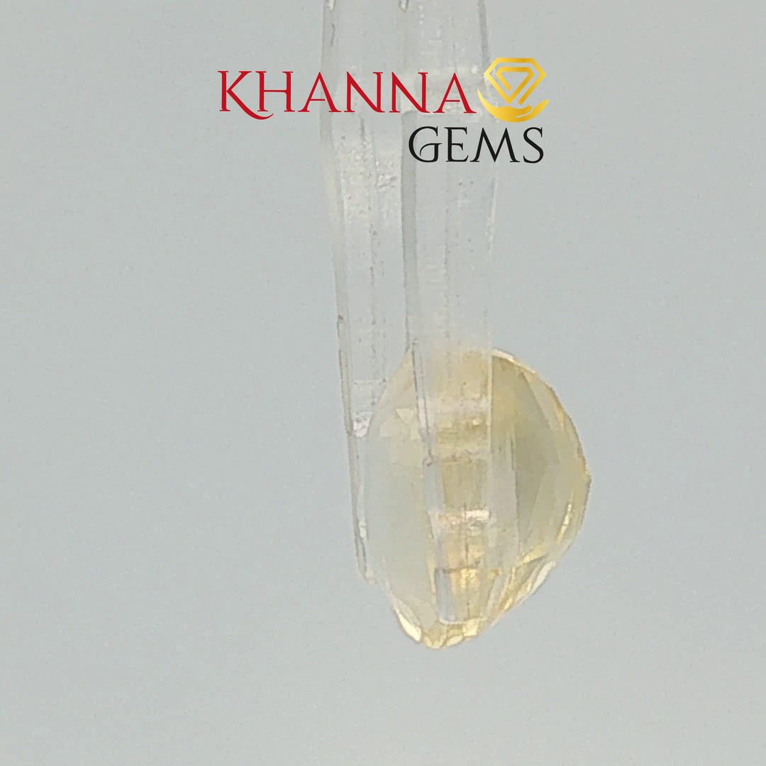 6.75/CT Natural Yellow Sapphire With Govt Lab Certificate (78810)