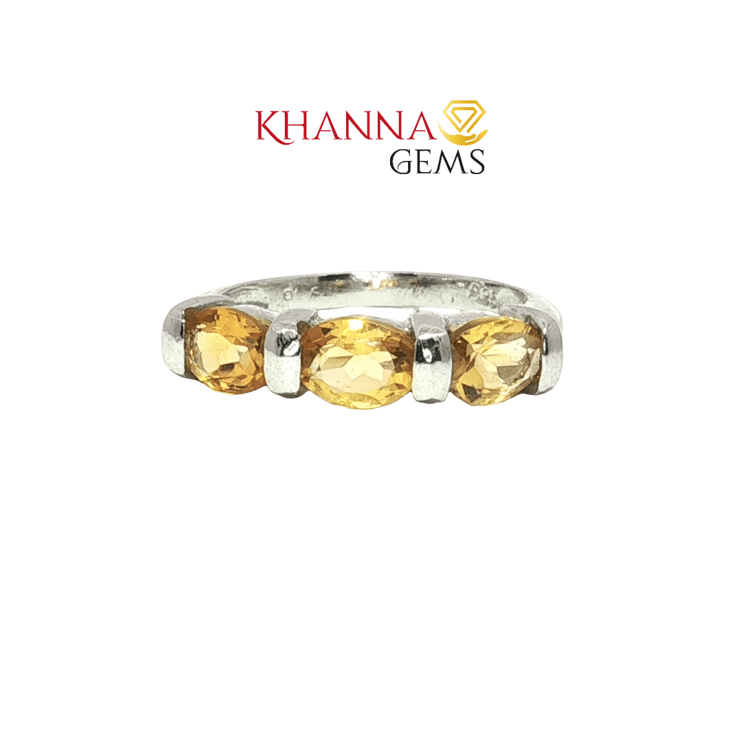 4.00/GM  YELLOW TOPAZ RING Earrings - G0246