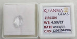 Load image into Gallery viewer, 4.59/CT Natural Zircon with Govt. Lab certificate-12061D48996