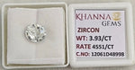 Load image into Gallery viewer, 3.93/CT Natural Zircon with Govt. Lab certificate-12061D48998