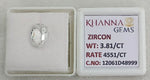 Load image into Gallery viewer, 3.81/CT Natural Zircon with Govt. Lab certificate-12061D48999