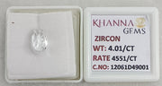 4.01/CT Natural Zircon with Govt. Lab certificate-12061D49001