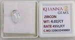 Load image into Gallery viewer, 4.02/CT Natural Zircon with Govt. Lab certificate-12061D49002