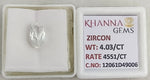 Load image into Gallery viewer, 4.03/CT Natural Zircon with Govt. Lab certificate-12061D49006