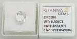Load image into Gallery viewer, 5.16/CT Natural Zircon with Govt. Lab certificate-12313D49896