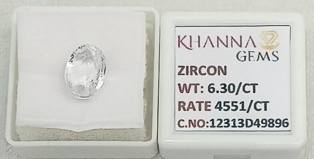 5.16/CT Natural Zircon with Govt. Lab certificate-12313D49896