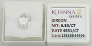 5.16/CT Natural Zircon with Govt. Lab certificate-12313D49896