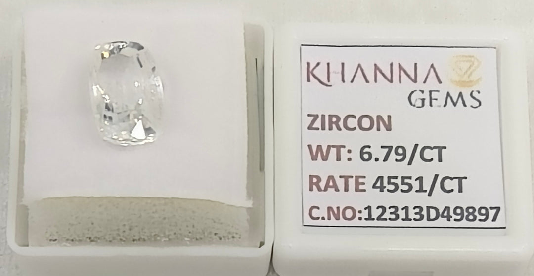 5.86/CT Natural Zircon with Govt. Lab certificate-12313D49897