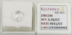 Load image into Gallery viewer, 5.93/CT Natural Zircon with Govt. Lab certificate-12313D49903