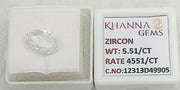 5.51/CT Natural Zircon with Govt. Lab certificate-12313D49905