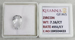 Load image into Gallery viewer, 7.16/CT Natural Zircon with Govt. Lab certificate-1845D4433