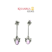 5.40/GM Royal Zircon- Amethyst Earrings - G0033
