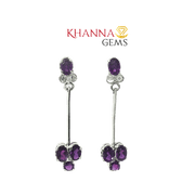 5.20/GM Royal Zircon Amethyst Earrings - G0034