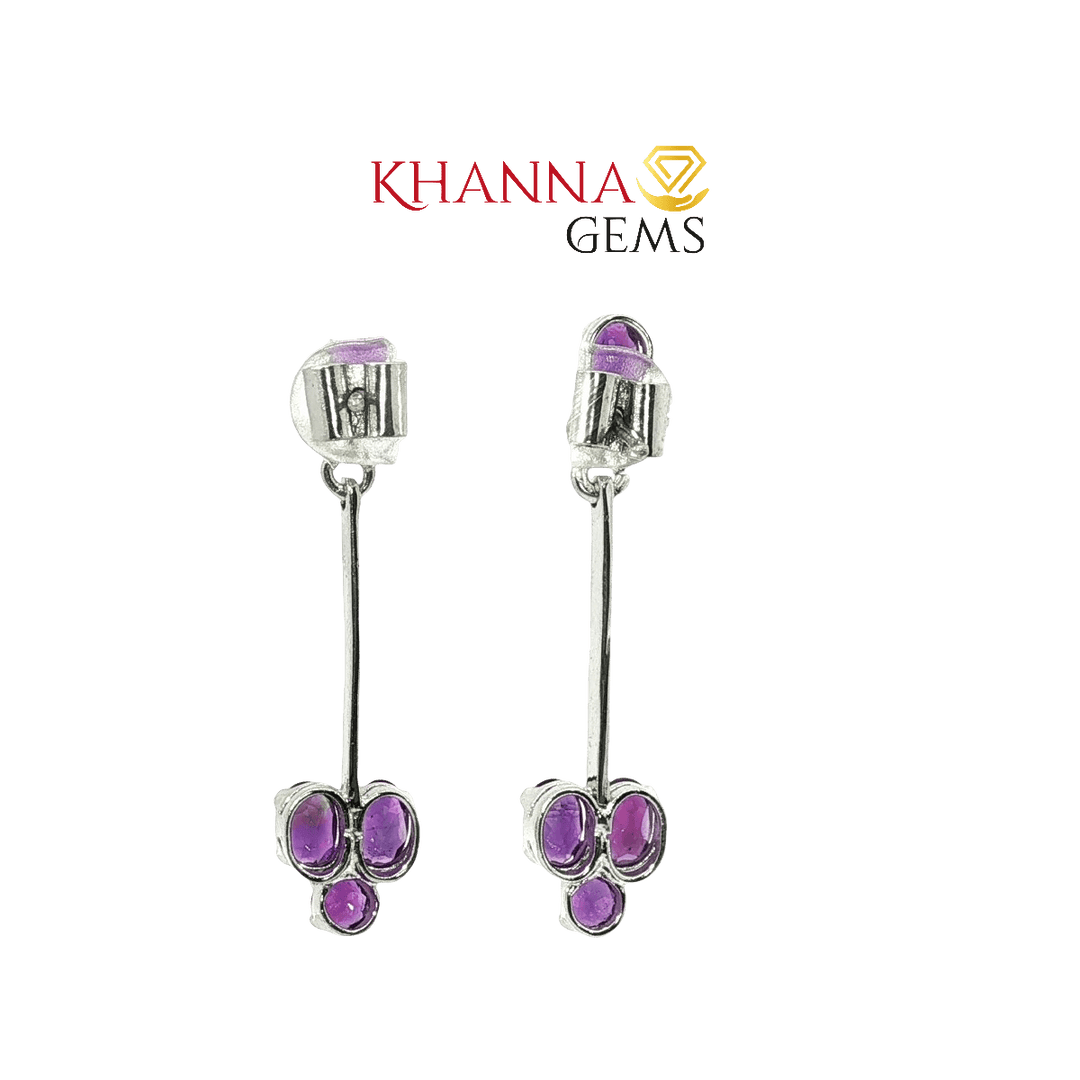 5.20/GM Royal Zircon Amethyst Earrings - G0034