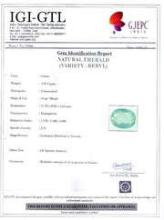 3.91/CT Natural Emerald Stone with Govt. Lab Certificate-23310