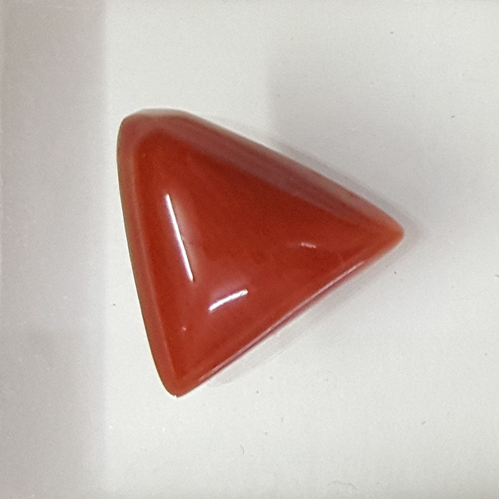 5.28 Ratti Natural Italian Triangular Moonga-(1054)