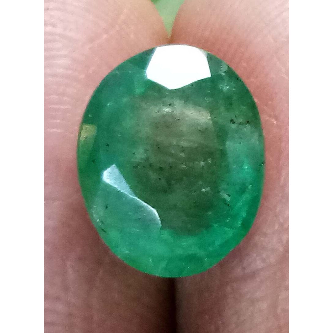 4.88/CT Natural Panna Stone with Govt. Lab Certificate (16650)