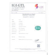 4.58/CT Natural Panna Stone with Govt. Lab Certificate (16650)