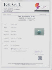 16.61/CT Natural  Emerald Stone with Govt. Lab Certificate-86396