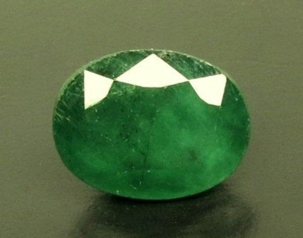 5.63/CT Natural Panna Stone with Govt. Lab Certificate-8991