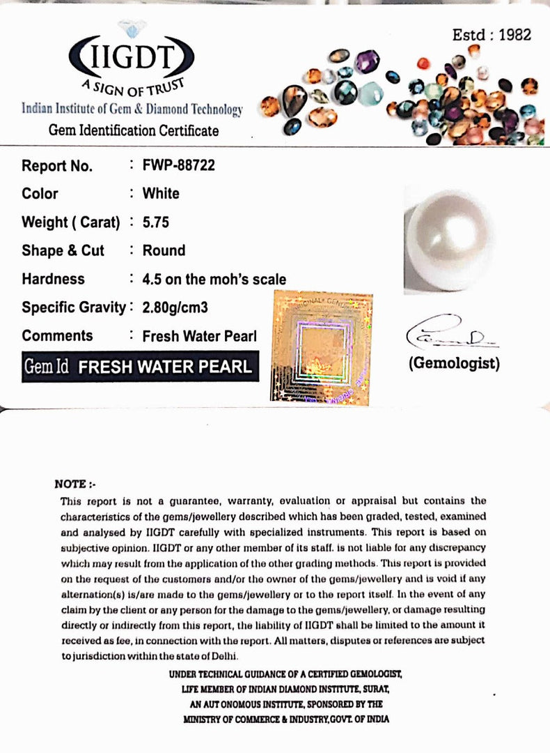 5.75/CT Natura Fresh Water Pearl (277)