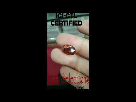 8.15 Ratti Natural Hessonite with Govt. Lab Certificate-(1221)
