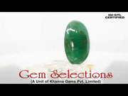 9.97 Ratti Natural Panna Stone With Govt. Lab Certificate (3441)