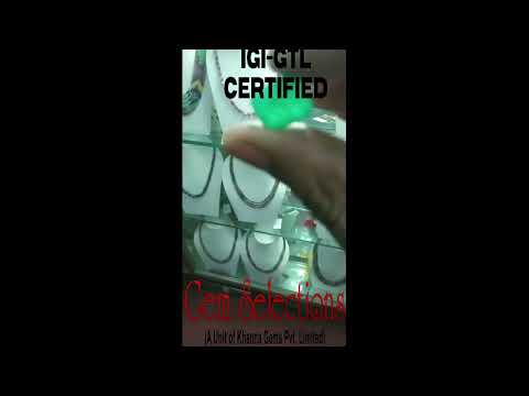 8.18/CT Natural Panna Stone With Govt. Lab Certificate (6771)