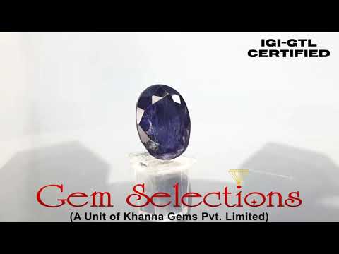 6.83 Ratti Natural Iolite With Govt. Lab Certificate-(1221)