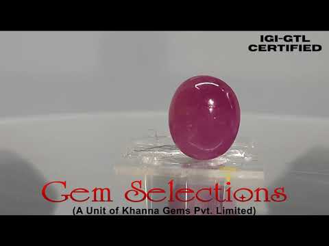 4.53 Ratti Natural New Burma Ruby with Govt. Lab Certificate-(23310)