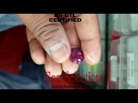 9.00 Ratti Natural Indian Ruby with Govt. Lab Certificate-(1221)