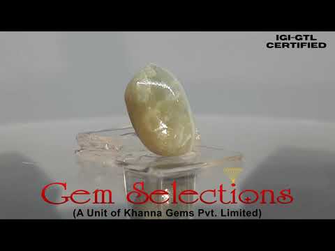 8.06 Ratti Natural Chrysoberyl Cat's Eye With Govt. Lab Certificate-(6771)