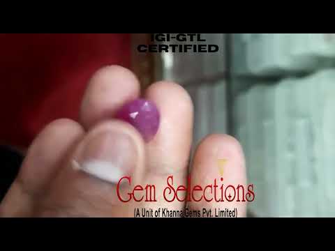 7.97 Ratti Natural Neo Burma Ruby with Govt Lab Certificate-(3441)